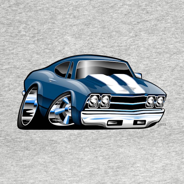 69 Muscle Car Cartoon by hobrath